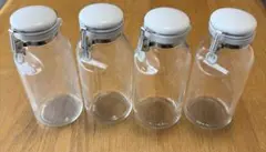 セラーメイト ワンプッシュ便利便500ml ガラス　保存瓶 4個セットのサムネイル