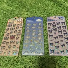 ぷくっとシール サンリオ3枚セットキティクロミシナモンロール
