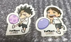 ハイキュー　J-WORLD ミニステッカー　イースター　西谷・東峰セット