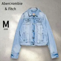 【アバクロンビーアンドフィッチ】デニムジャケット ダメージ加工 綿100％ M