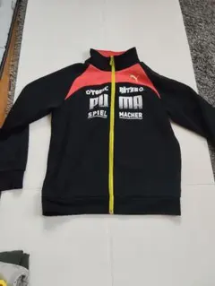 PUMA プーマ ジャージ 上 140 キッズ スポーツ トレーニングウェア 黒