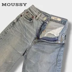 MOUSSY PLAIN JEANS STRAIGHT ストレッチ ライト 24