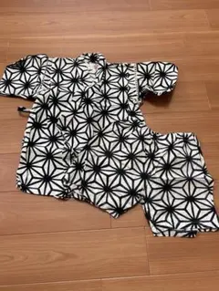 幾何学模様 甚平 100cm 上下セット 祭り