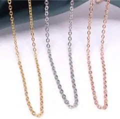 あずきチェーン　ペア　2点セット サージカルステンレス 太め カスタムOK