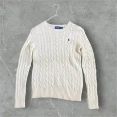 【美品】現行タグ POLO RALPH LAUREN ケーブルニット カシミヤ混