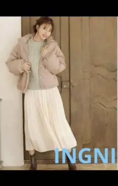 INGNI イング　ダウン　ジャケット　アウター　フード　ショートエコダウン