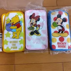新品【ディズニー】ティシュケース 3点セット、ミッキー、ミニー、プーさん