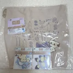ポケピース　一番くじ　E賞刺繍トートバッグ　ステッカーセット