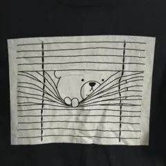 レア 美品 ブラインドからクマ　Tシャツ 黒　XL　太陽にほえろ　石原