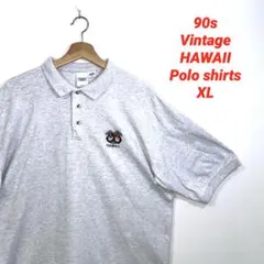 90s vintage ハワイ　アロハ　ポロシャツ　XL オシャレのサムネイル