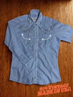 70s〜80s USA製 California Rancher ウエスタンシャツ