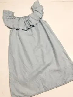 お値下げ中！美品！ザラ デニム フリル ワンピース
