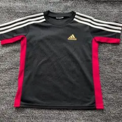 adidas アディダス Tシャツ ブラック レッド