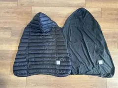 ベビーホッパー　抱っこ紐　防寒ケープ　レインカバー　3way ブラック