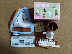 ハッピーセットムーミン◆ニョロニョロ◆ガチャガチャムーミンポーチセット