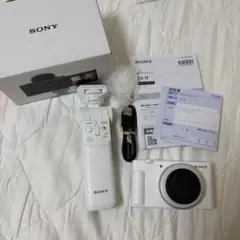 m*n様 【美品】SONY zv-1G ホワイト グリップブラック 他豪華セット