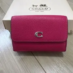 新品✨コーチ CJ876 ブティック品 ブレイド コインケース ピンク⁠ 財布