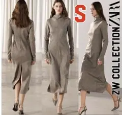 新品 ZARA 定価15,990円 ウールブレンド ワンピース S 完売品