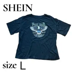 【人気】Y2K イーグルプリントTシャツ L 黒 グランジ アメカジのサムネイル