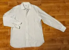 【未使用級】UNITED ARROWS ビジネスシャツ XL相当 白x薄グリーン