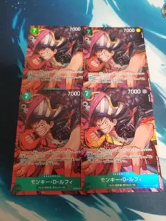 美品】 ルフィ SR パラレル 4枚 op12 師弟の絆 赤黒サボ - メルカリ