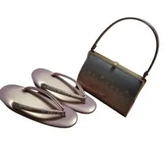 草履　バッグ　セット　成人式　桜　ピンク　24cm　L　入学式　美品　大きめ