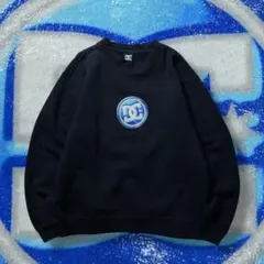 90s USA製 DC Shoes スウェット グラフィック 短丈 スケーター
