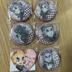 鬼滅の刃 缶バッジ 煉獄杏寿郎、煉獄愼寿郎　煉6個セット