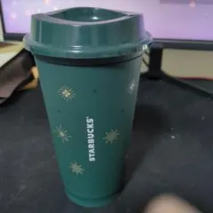 STARBUCKS ダークグリーン 星柄タンブラー セット