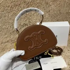 CELINE ブラウンショルダーバッグ
