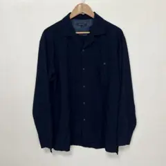 GLOBAL WORK ネイビー 長袖シャツ Lサイズ　無地