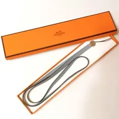新品 エルメス セリエ 携帯ストラップ キャンバス 箱付き ブラック