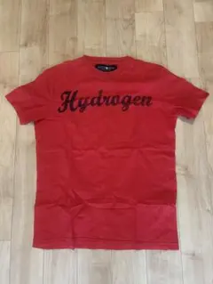 Hydrogen ロゴ Tシャツ レッドのサムネイル