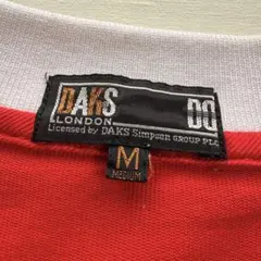 未使用 日本製 DAKS LONDON Mサイズ レッド ポロシャツのサムネイル