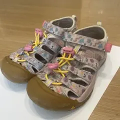 KEEN キッズ　マルチカラー サンダル　18.5センチ　女の子　ピンク
