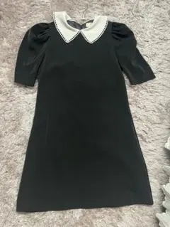 An MILLE アンミール バイカラー 襟付き 半袖 ミニワンピースのサムネイル