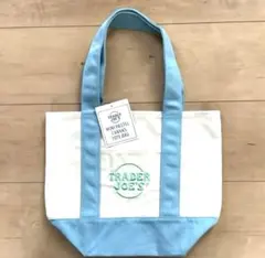 TRADER JOE'S ミニトートバッグ　ブルー