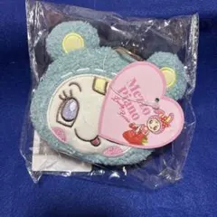 メゾピアノ　ブルーベリエちゃん　ミニポーチ　もこもこポーチ