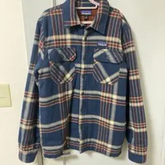 patagonia ネルシャツ S ネイビー・チェック