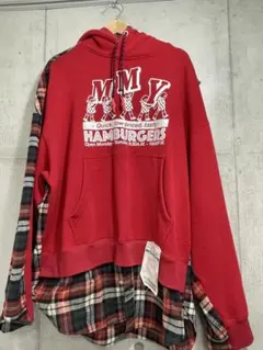 MMY HAMBURGERS 赤 フード付き パーカーのサムネイル