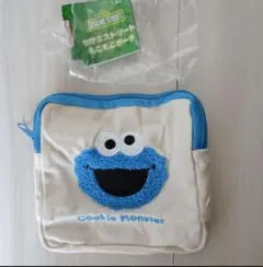 セサミストリート　もこもこポーチ　クッキーモンスター　新品未使用