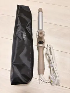 SALONIA カールヘアアイロン 25mmブラウン 収納ケース付き