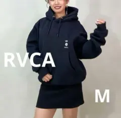 RVCA ルーカ ルーズシルエット スウェットワンピース ブラック Mのサムネイル