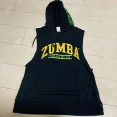 ZUMBA フード付きタンクトップ 黒　s 正規品