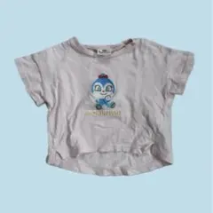 コキンちゃん　刺繍　ピンク　半袖Tシャツ　80 アンパンマン