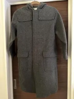 オーシバル　グレーミドル丈ウールコート