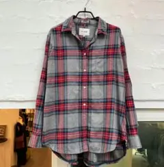 niko and... チェック柄長袖シャツ