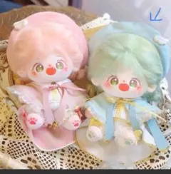 ぬい服　着せ替え　棉花娃娃　無属性　20cm　20センチ　聖歌隊　水色