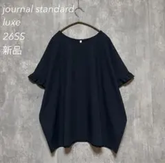 新品journal standard luxeタイプライターフリルTOPネイビーのサムネイル