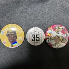 福岡ソフトバンクホークス モイネロ投手 缶バッチ3点セット